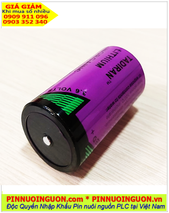 Tadiran TL-4930 D 19000mAh; Pin nuôi nguồn Tadiran TL-4930 lithium 3.6v 19000mAh _Xuất xứ Israel